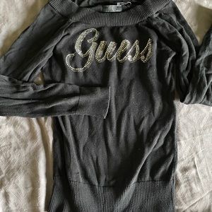 Guess long sleeve off the shoulder top size S